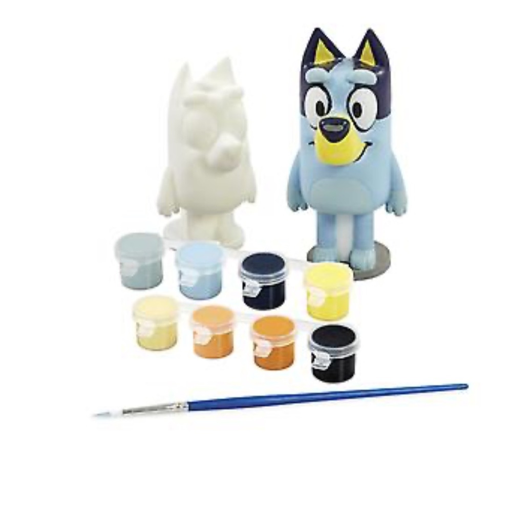 Bluey & Bingo Paint-Up Plaster Figure set - Picture 3 of 5